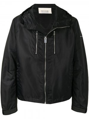 Атласная куртка с капюшоном 1017 ALYX 9SM. Цвет: черный