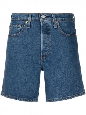 Levis джинсовые шорты с завышенной талией Levi's. Цвет: синий