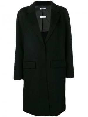Однобортное пальто-миди P.A.R.O.S.H.. Цвет: черный