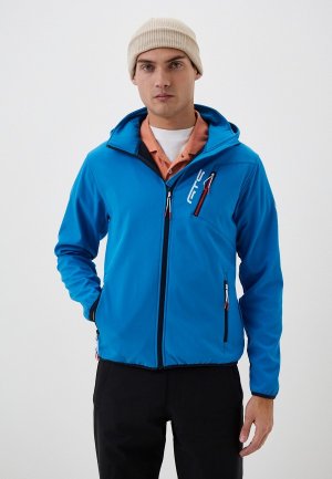 Куртка GTS. Цвет: голубой
