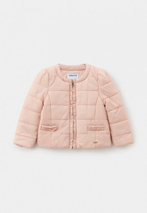 Куртка утепленная Mayoral. Цвет: розовый