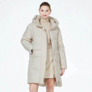 2023 новая женская куртка длинный пуховик с капюшоном хлопковая парка брендовая одежда GWD3802I ICEbear