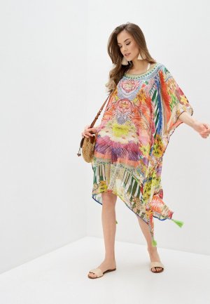 Платье пляжное Indiano Natural. Цвет: разноцветный