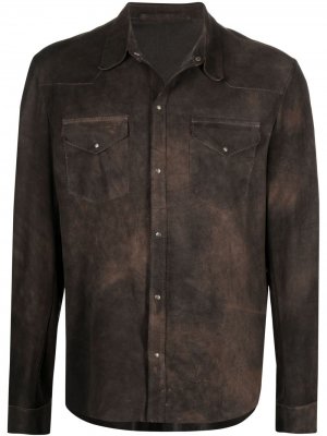 Куртка-рубашка Salvatore Santoro. Цвет: коричневый