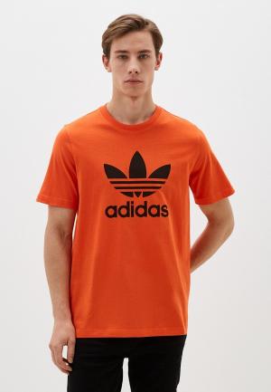 Футболка adidas Originals. Цвет: оранжевый