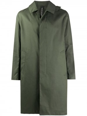 Однобортное пальто Mackintosh. Цвет: зеленый