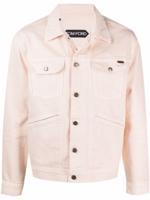 Джинсовая куртка с карманами TOM FORD. Цвет: розовый