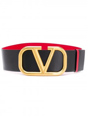 Двусторонний ремень с логотипом VLogo Valentino Garavani. Цвет: черный