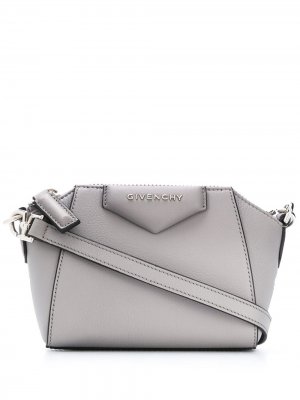 Маленькая сумка через плечо Nano Antigona Givenchy. Цвет: серый