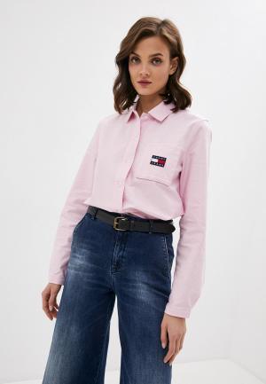 Рубашка Tommy Jeans. Цвет: розовый