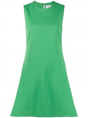 Платье миди с круглым вырезом Victoria Beckham. Цвет: зеленый
