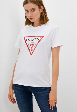Футболка Guess. Цвет: белый