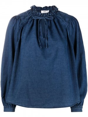 Джинсовая блузка с завязками Closed. Цвет: синий
