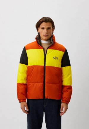 Куртка утепленная Armani Exchange. Цвет: разноцветный