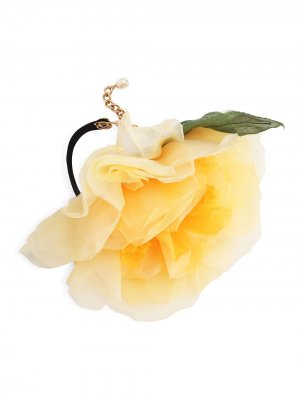 Колье-чокер с цветочной аппликацией Dolce & Gabbana. Цвет: желтый