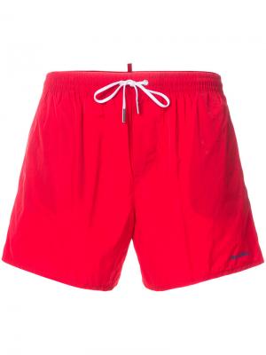 Пляжные шорты Dsquared2. Цвет: красный