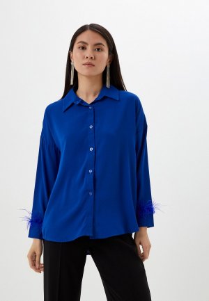 Блуза Marselesa. Цвет: синий