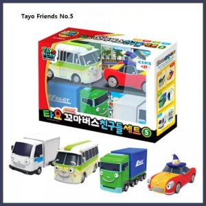 Origin design из Кореи -  Little Bus Friends Set 4 шт. (Буба, Руси, Биг, Тони) Tayo