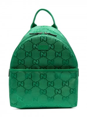 Рюкзак с монограммой GG Gucci Kids. Цвет: зеленый