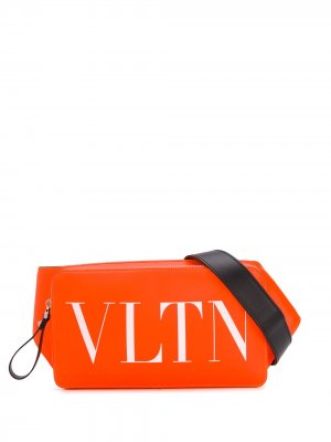 Поясная сумка с логотипом VLTN Valentino Garavani. Цвет: оранжевый
