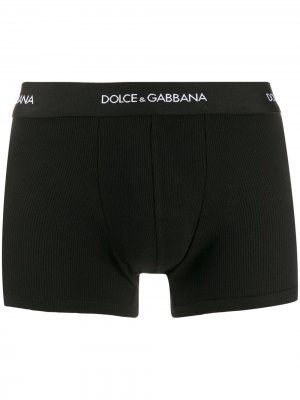 Боксеры из джерси с логотипом Dolce & Gabbana. Цвет: черный