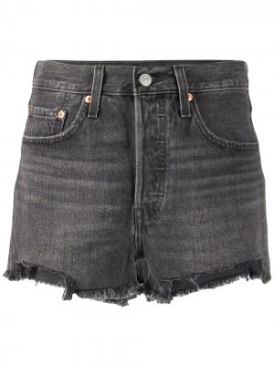 Levis джинсовые шорты средней посадки Levi's. Цвет: серый