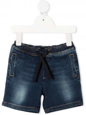 Джинсовые шорты с кулиской Dolce & Gabbana Kids. Цвет: синий