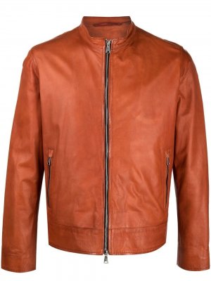 Куртка-бомбер гладкой фактуры Suprema. Цвет: оранжевый