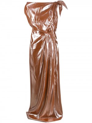 Длинное платье Silva Bella Roland Mouret. Цвет: коричневый