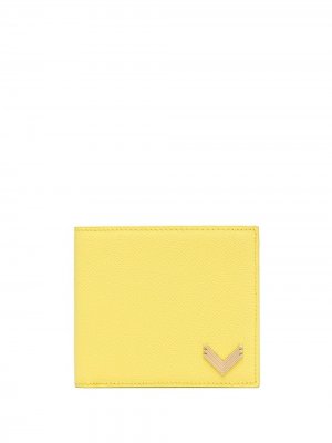 Бумажник с логотипом из коллаборации Velante Manokhi. Цвет: желтый