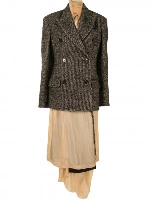 Пальто Anonymity of the Lining Maison Margiela. Цвет: коричневый