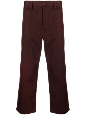 Укороченные брюки Sunnei. Цвет: коричневый