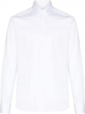 Рубашка с длинными рукавами Canali. Цвет: белый
