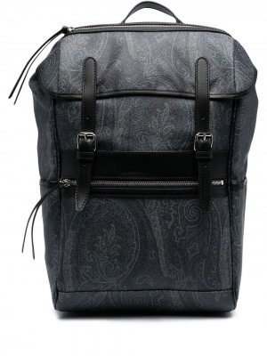Рюкзак с принтом пейсли Etro. Цвет: синий