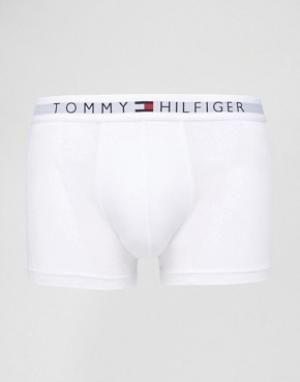 Белые хлопковые боксеры-брифы Tommy Hilfiger. Цвет: белый
