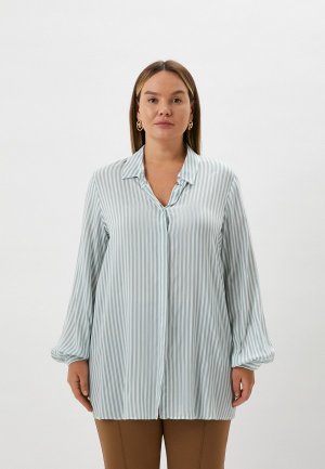 Блуза Persona by Marina Rinaldi. Цвет: бирюзовый