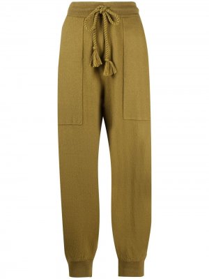 Укороченные брюки с кулиской Ulla Johnson. Цвет: зеленый