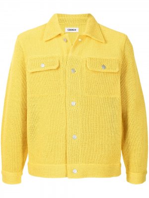 Трикотажная куртка-рубашка Coohem. Цвет: желтый