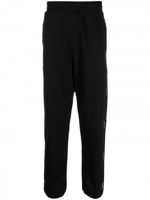 Спортивные брюки с логотипом Moncler. Цвет: черный