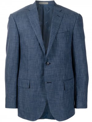 Однобортный пиджак Corneliani. Цвет: синий