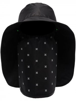 Шляпа с маской и логотипом Arrows Off-White. Цвет: черный