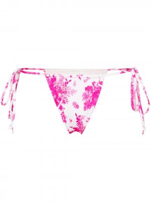 Плавки бикини Tavi с цветочным принтом Frankies Bikinis. Цвет: розовый
