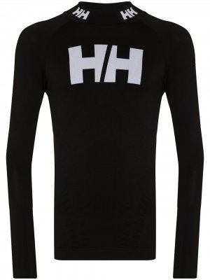 Бесшовный спортивный топ HH Lifa Helly Hansen. Цвет: черный