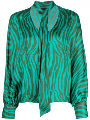 Блузка Pilla с тигровым принтом Simonetta Ravizza. Цвет: зеленый