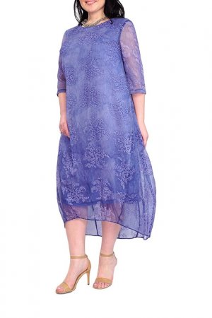 Платье Интикома. Цвет: голубой