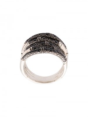 Серебряное кольцо Bamboo с сапфирами John Hardy. Цвет: серебристый