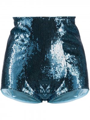 Трусы-шорты с пайетками Dolce & Gabbana. Цвет: синий