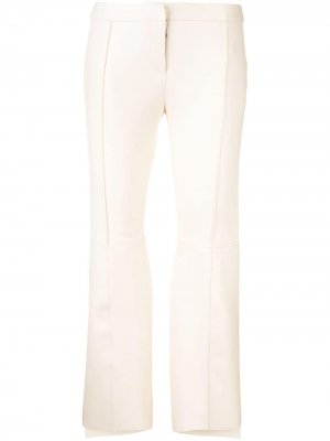 Асимметричные укороченные брюки Alexander McQueen. Цвет: белый