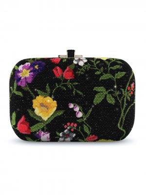 Сумка Morning Glory Slide Lock Customizable Monogram Judith Leiber. Цвет: золотистый