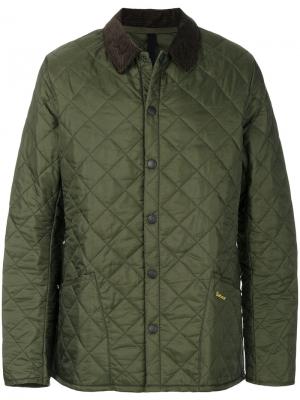 Стеганая куртка Heritage Liddesdale Barbour. Цвет: зеленый
